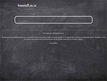 Tablet Screenshot of bowstuff.co.za